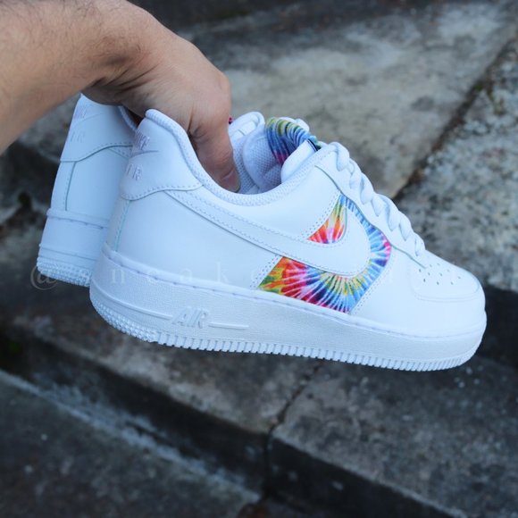 Nike Air Force 1 Low Tie Dye Custom NWT - Picture 9 of 10